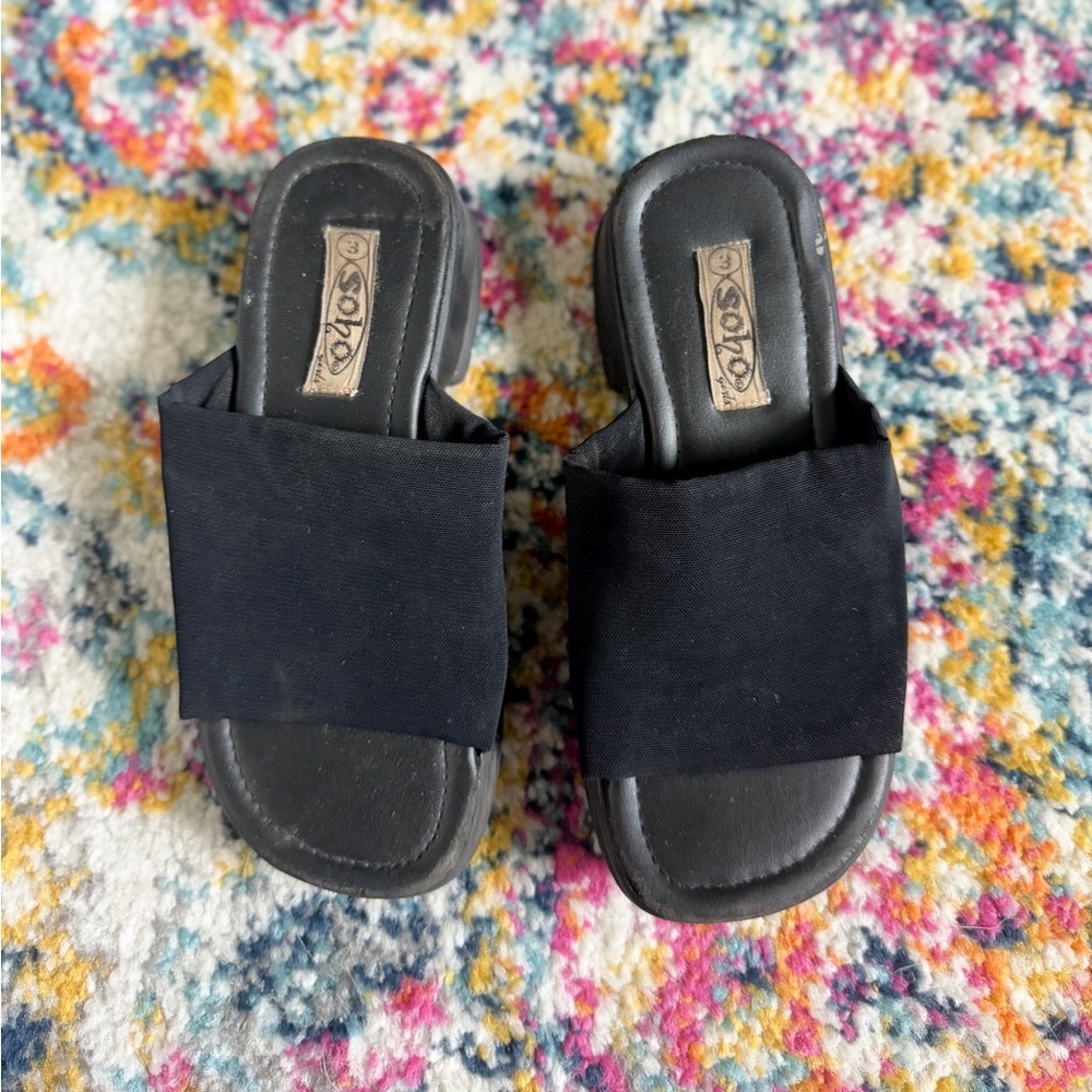 Soho Girls 90s/y2k vintage slide on sandals - Picture 4 of 5